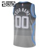 NBA Utah Jazz Trikot Personalisierung Nike 2025-26 City Edition Grau Swingman - Kinder